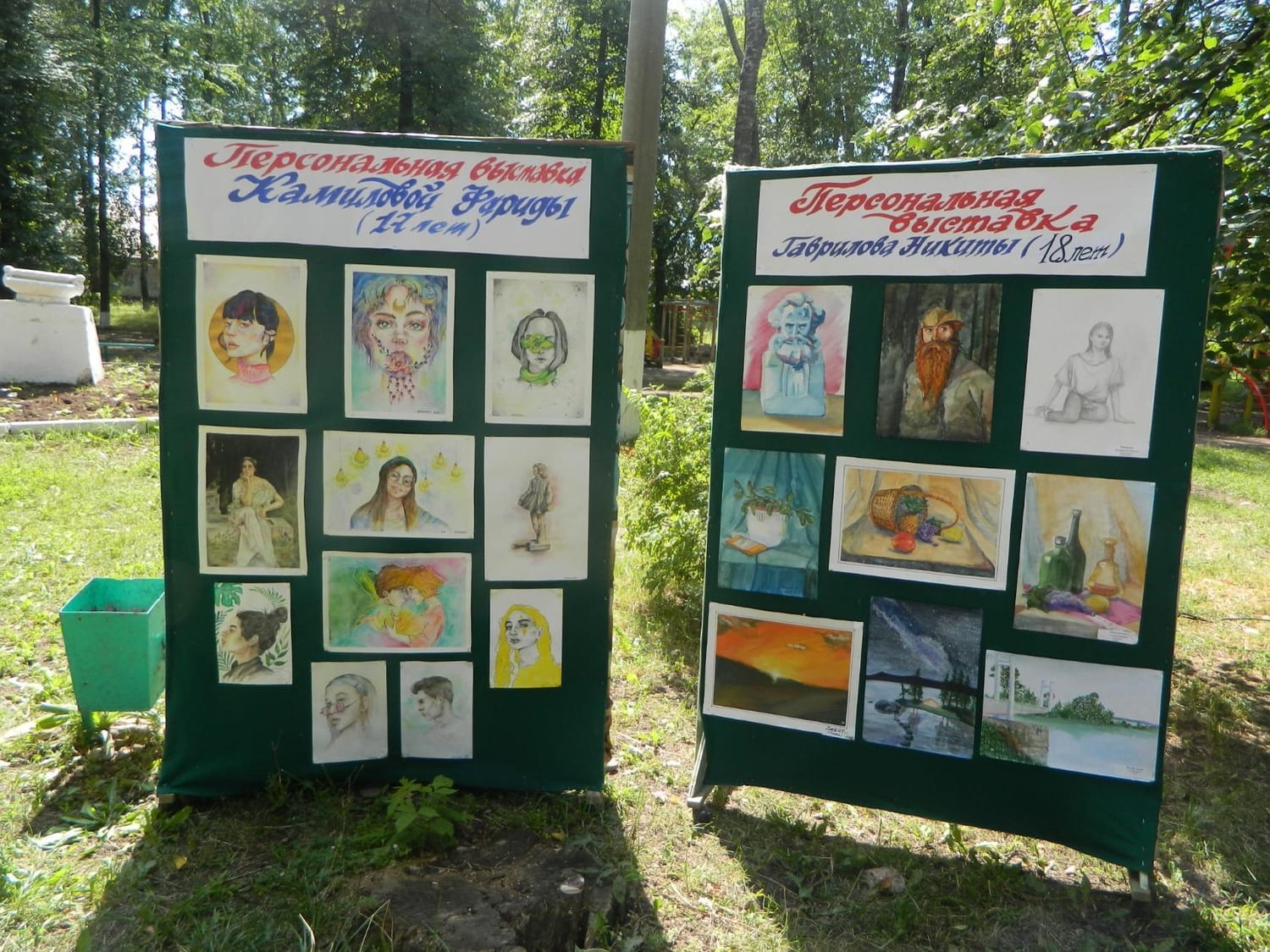 Выставка рисунков юных художников на ярмарке 2019 года